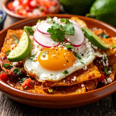 Chilaquiles - meksykańskie śniadanie z chipsami