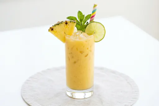 Tropical Cocktail with Mango and Pineapple