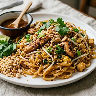 Pad thai z kurczakiem