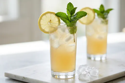 Homemade Lemonade with Mint