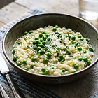 Delikatne i kremowe risotto z groszkiem