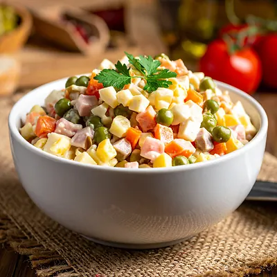 Olivier Salad - Russian potato salad