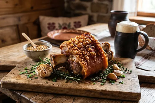 Slovak Roasted Pork Knuckle