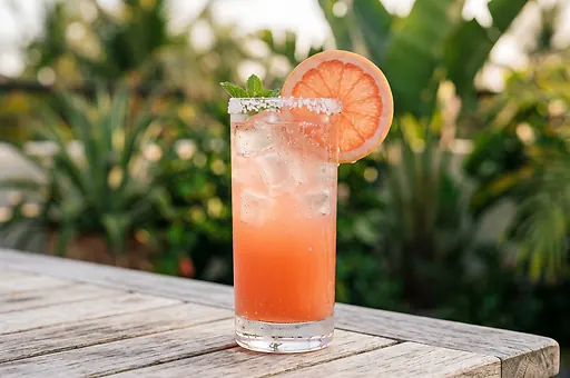Paloma with tequila and grapefruit soda