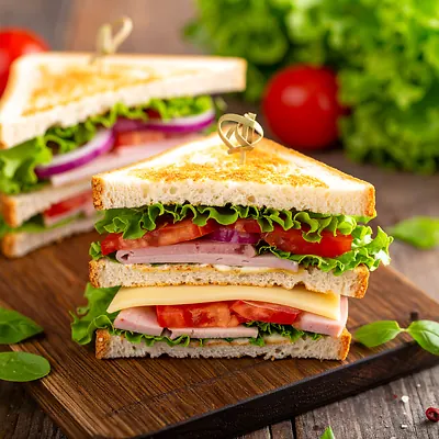 Club sandwich - klasyczna trójwarstwowa kanapka