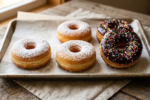 Classic homemade yeast donuts