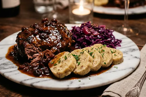 Sauerbraten with Gingerbread Sauce