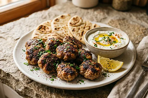 Turkish Köfte with Lamb and Beef