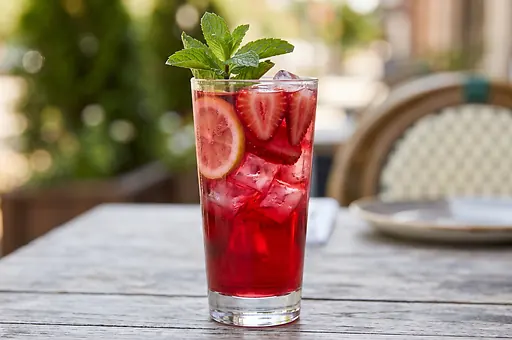 Iced Strawberry Hibiscus Tea