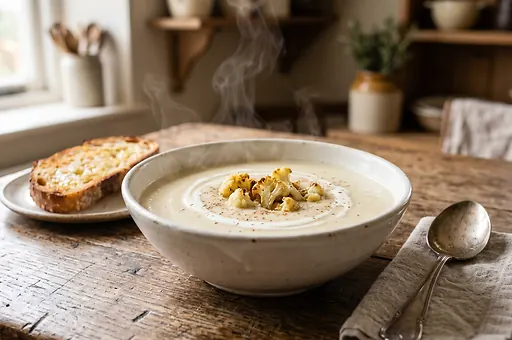 Creamy cauliflower soup