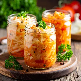 Čalamáda (Pickled Vegetable Mix)