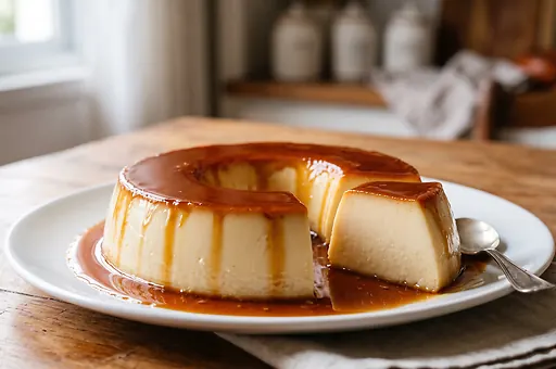 Brazylijski pudding karmelowy pudim de leite