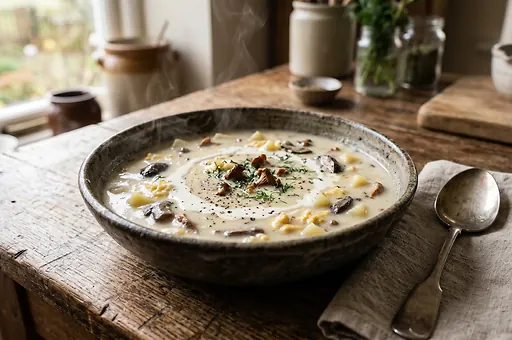 Hladká Ančka, Czech Mountain Mushroom Soup