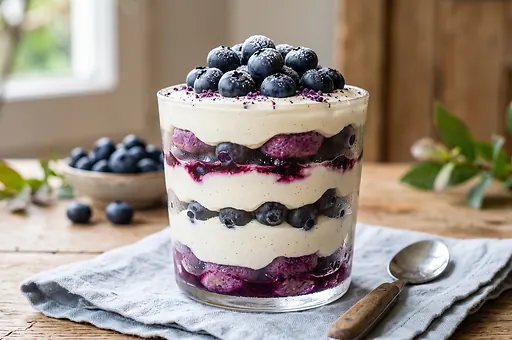 Blueberry Tiramisu with Mascarpone