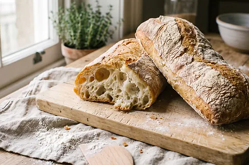 Homemade Ciabatta